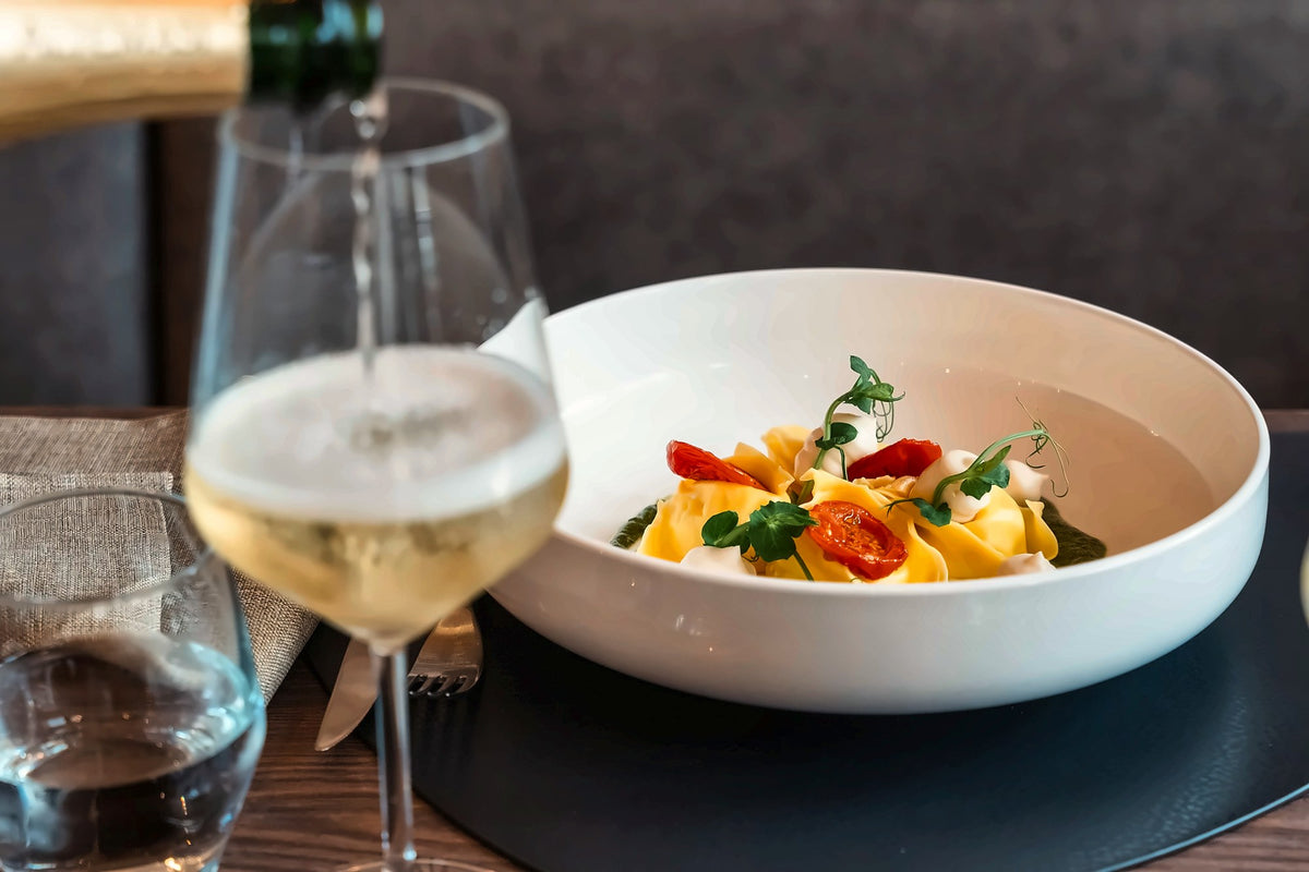 Pasta with prosecco at Contro Break