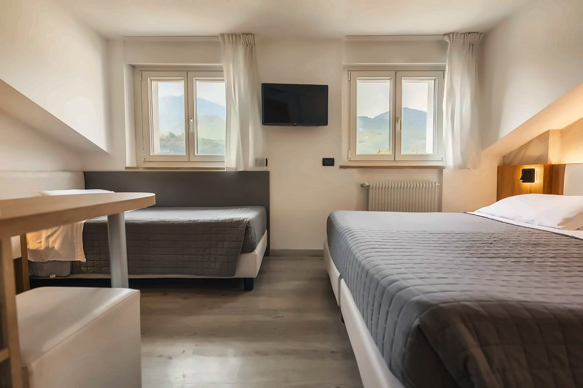 Renovated fifth-floor room at Hotel Everest