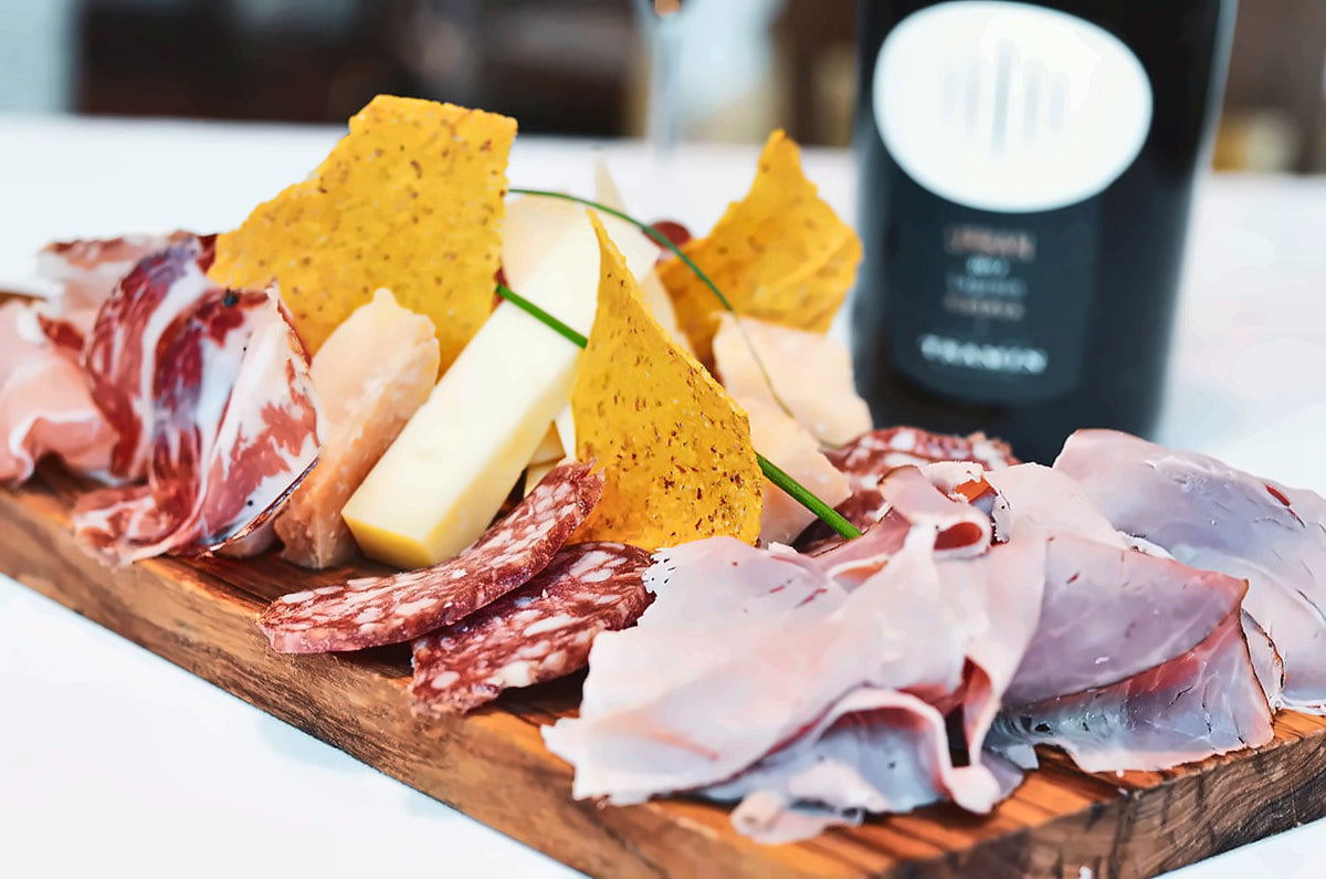 Cured meats and cheese at Maso Finisterre