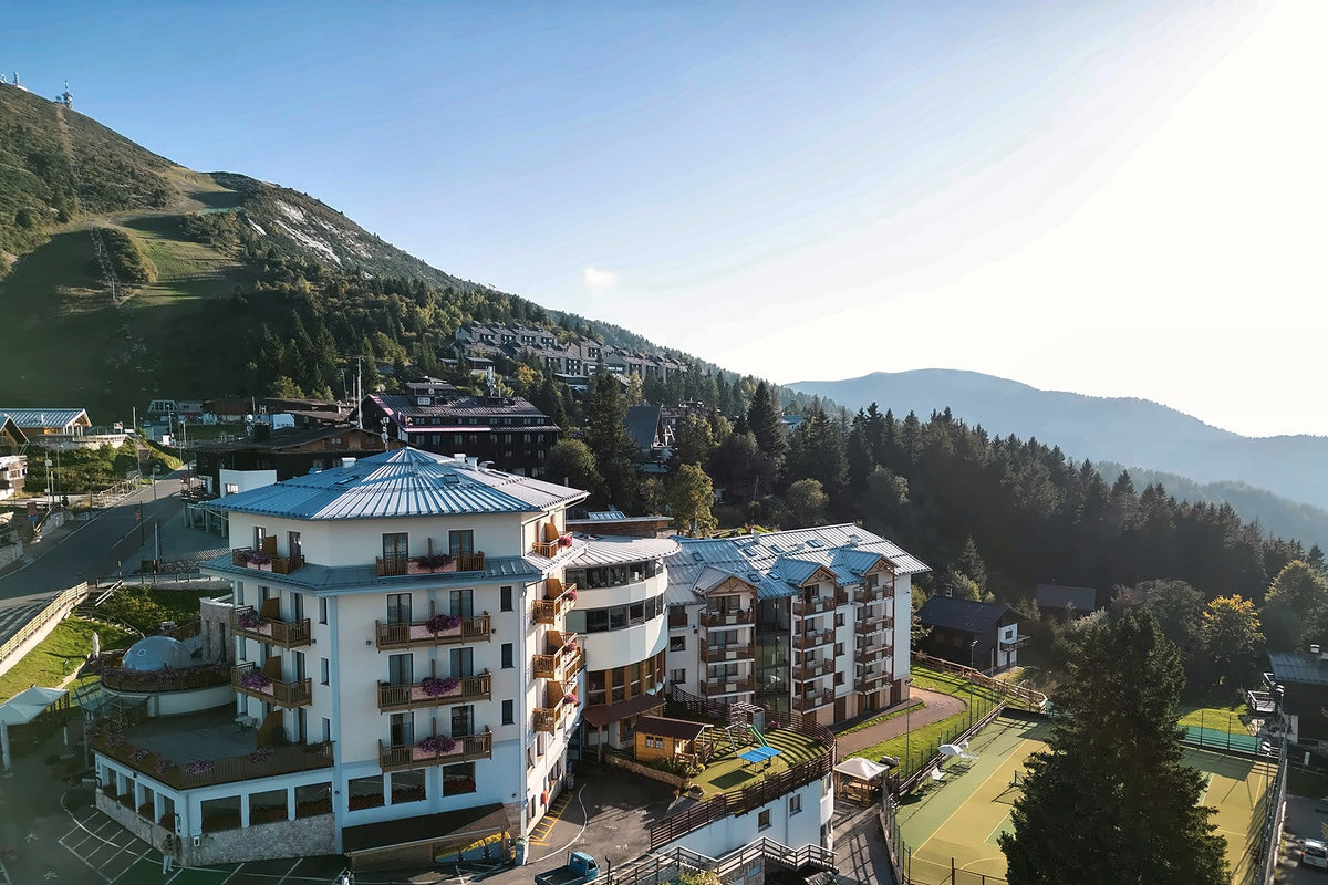 Hotel Montana at Vason on Monte Bondone in summer