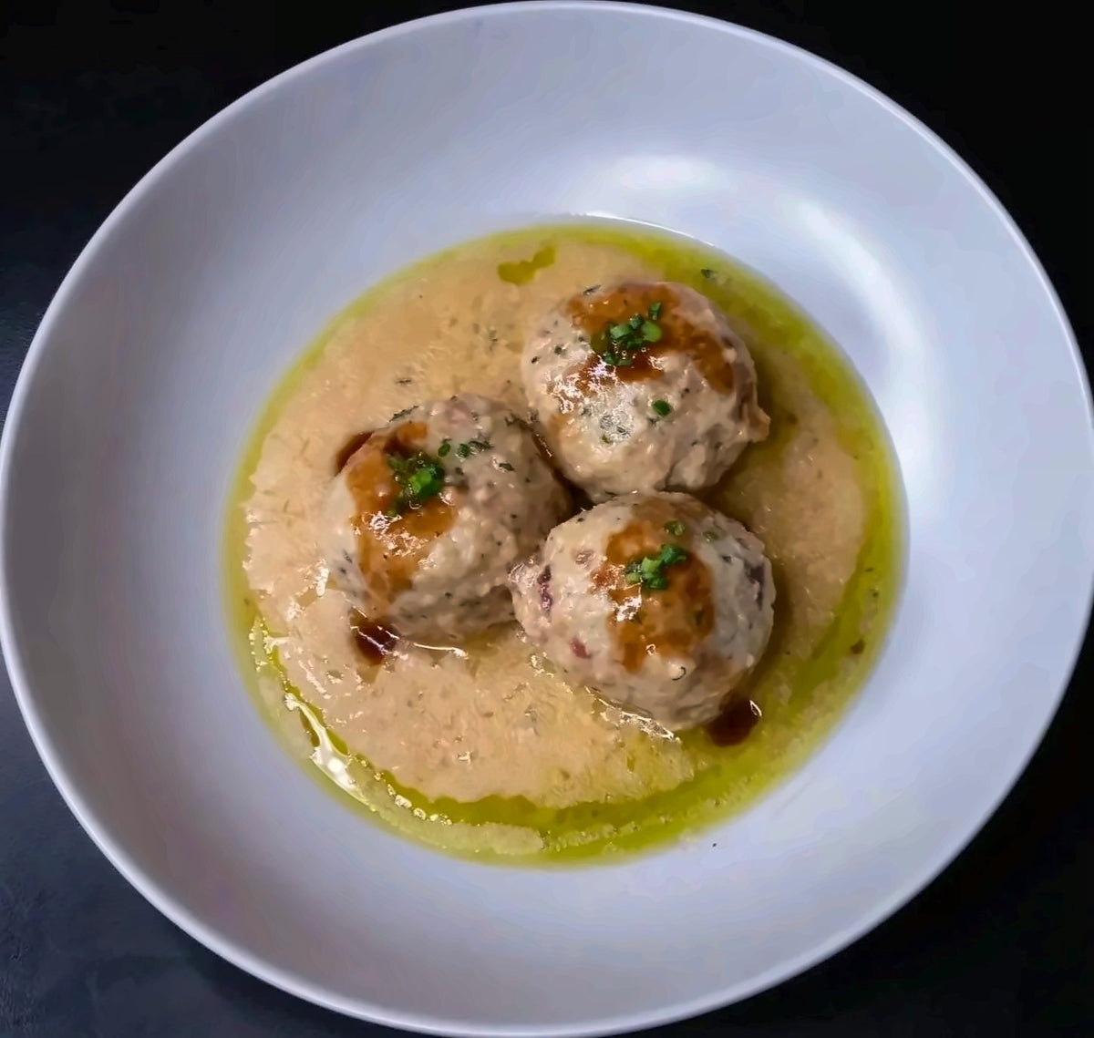 Meatballs in broth at Il Posto di Ste