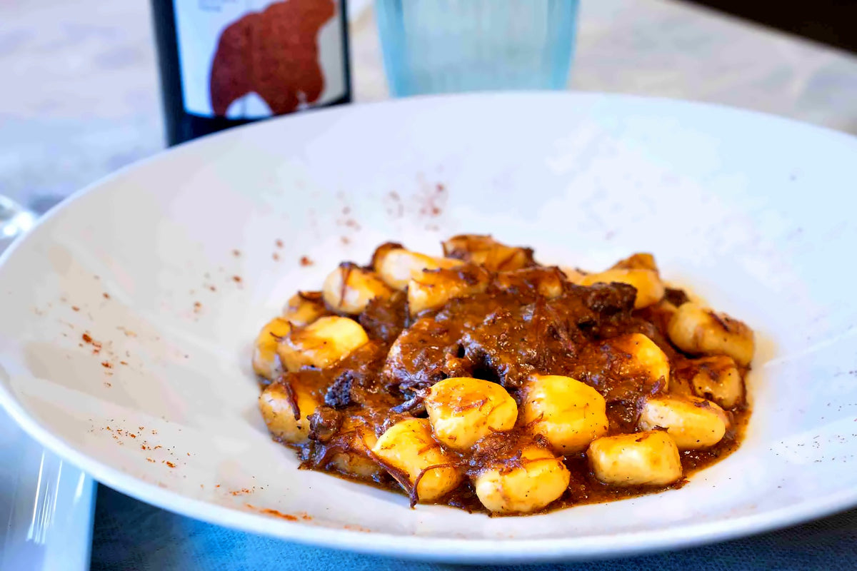 Gnocchi with a rich sauce at Adesso è Così