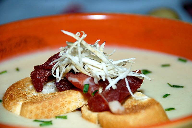 A starter from the menu of Antica Trattoria Suban