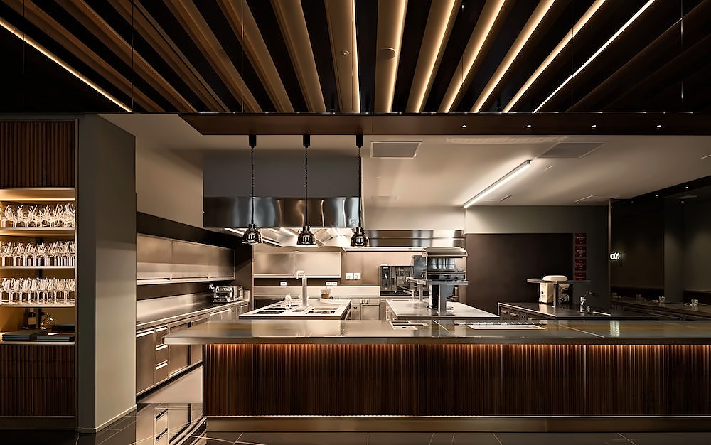 The open kitchen at Harry's Piccolo