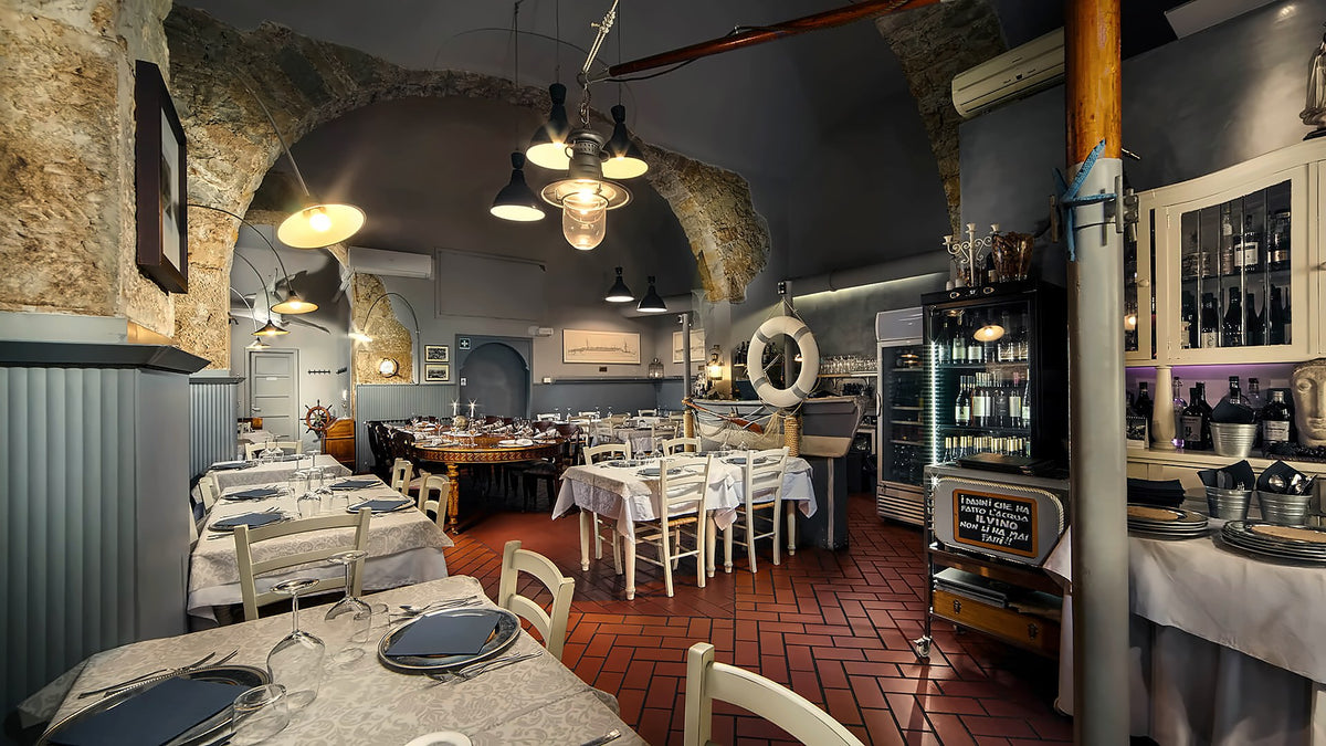 Dining room at La Bottega di Trimalcione