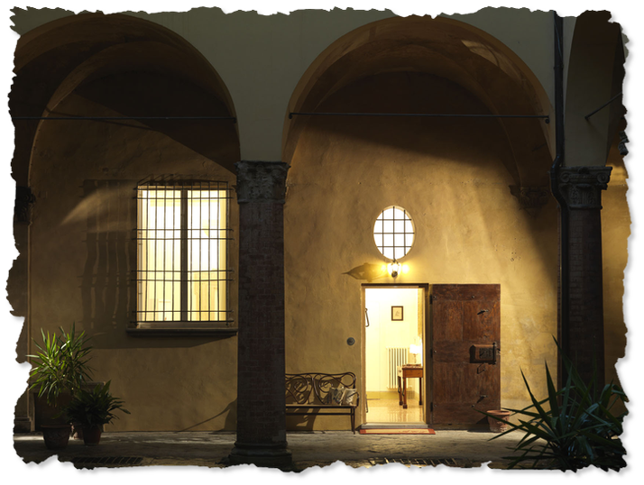 The loggia at Antica Casa Zucchini