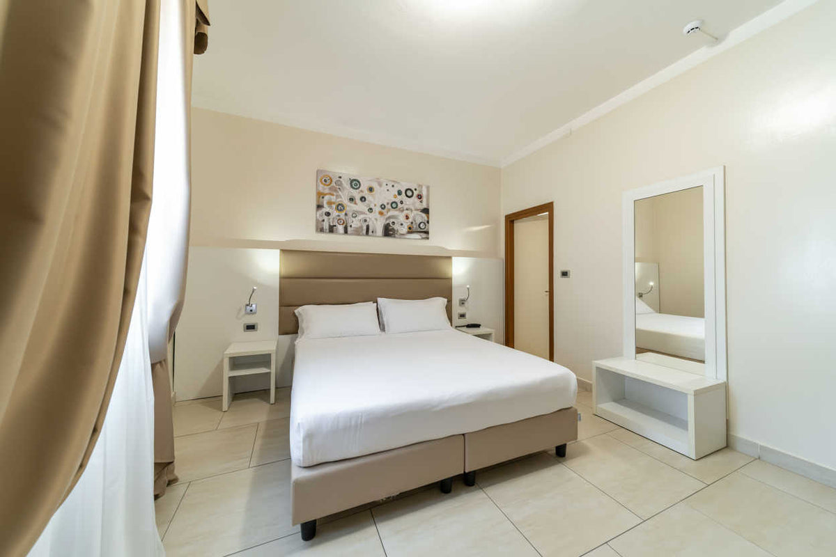 A double room at Hotel University