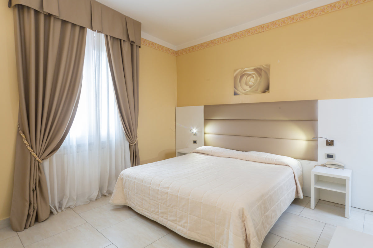 A double room at Hotel University in Bologna