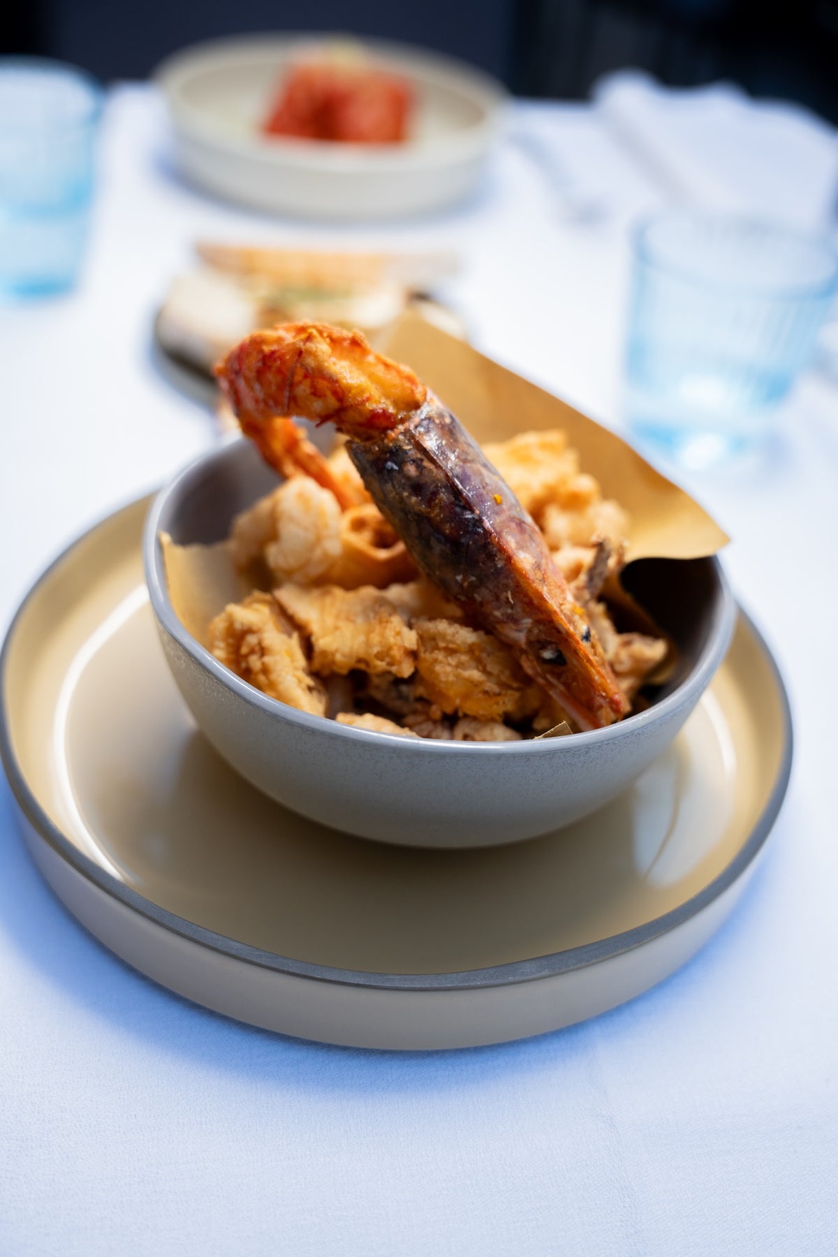 A fried dish served in a bowl at Bottega Comacini