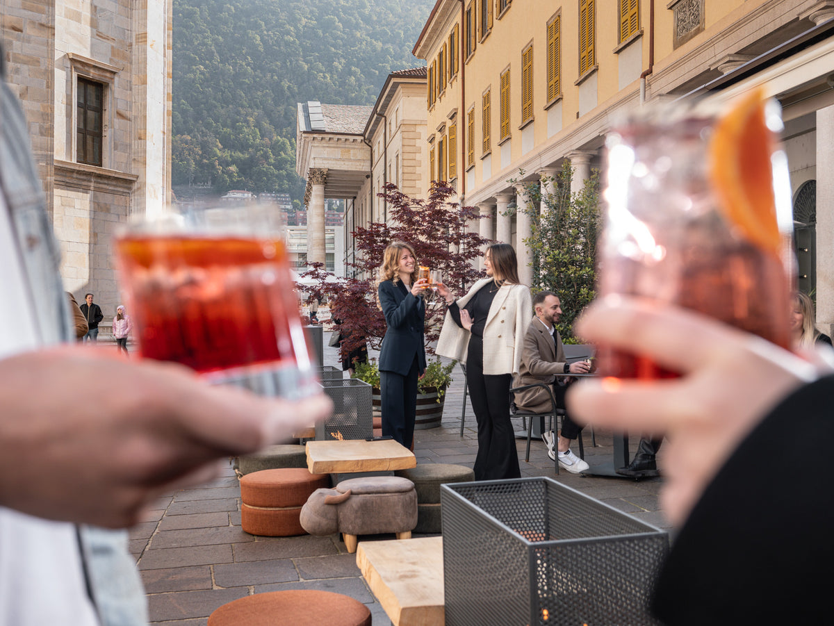 Spritz on the terrace of Bottega Comacini