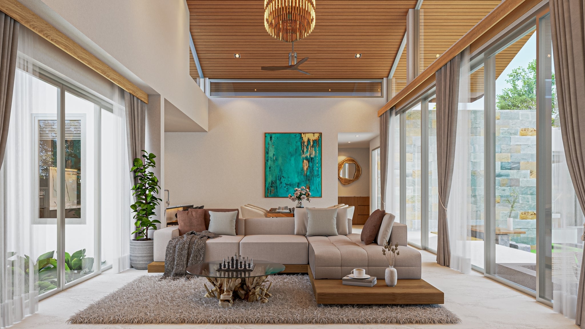 Luxury Private Pool Villa With Rooftop Garden