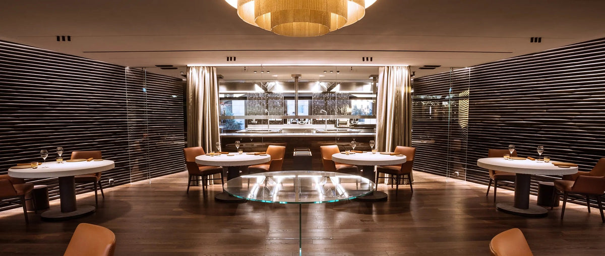 The main dining room at Andrea Aprea