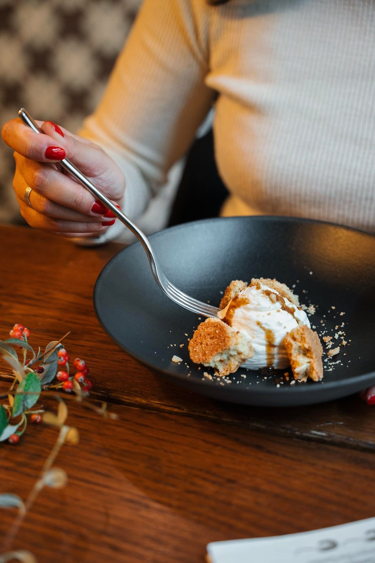 A dessert at Osteria Brunello