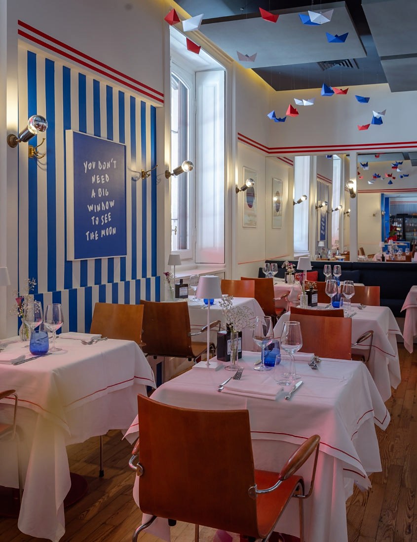 The dining room at Osteria di Brera