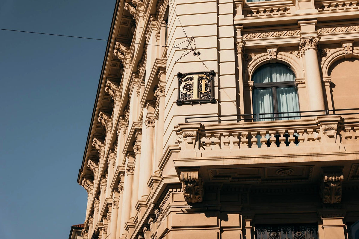 The façade of Palazzo Touring Club Milan
