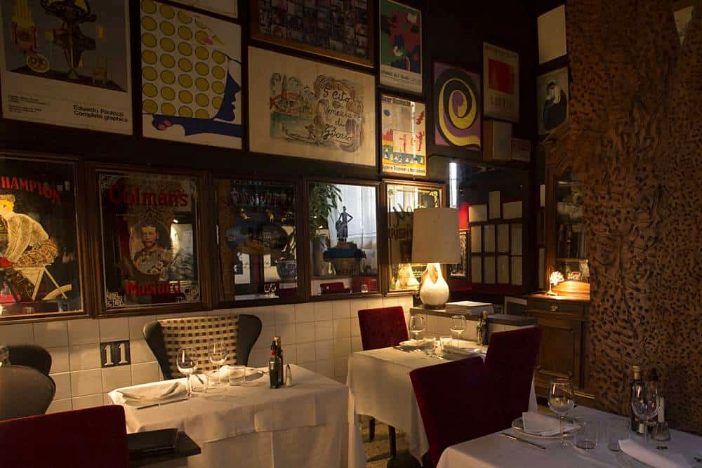 A dining room at Trattoria Arlati