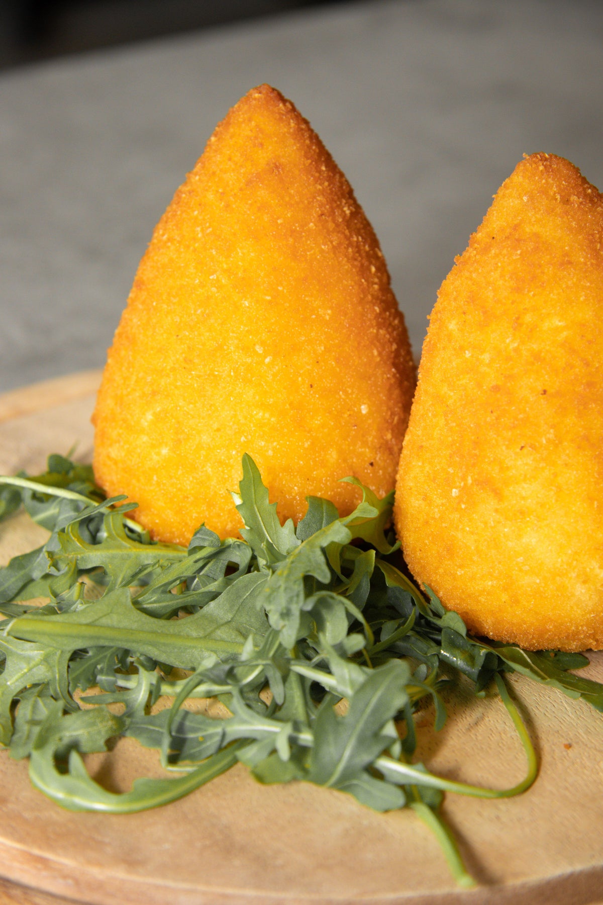 Cone-shaped arancini, Catania style