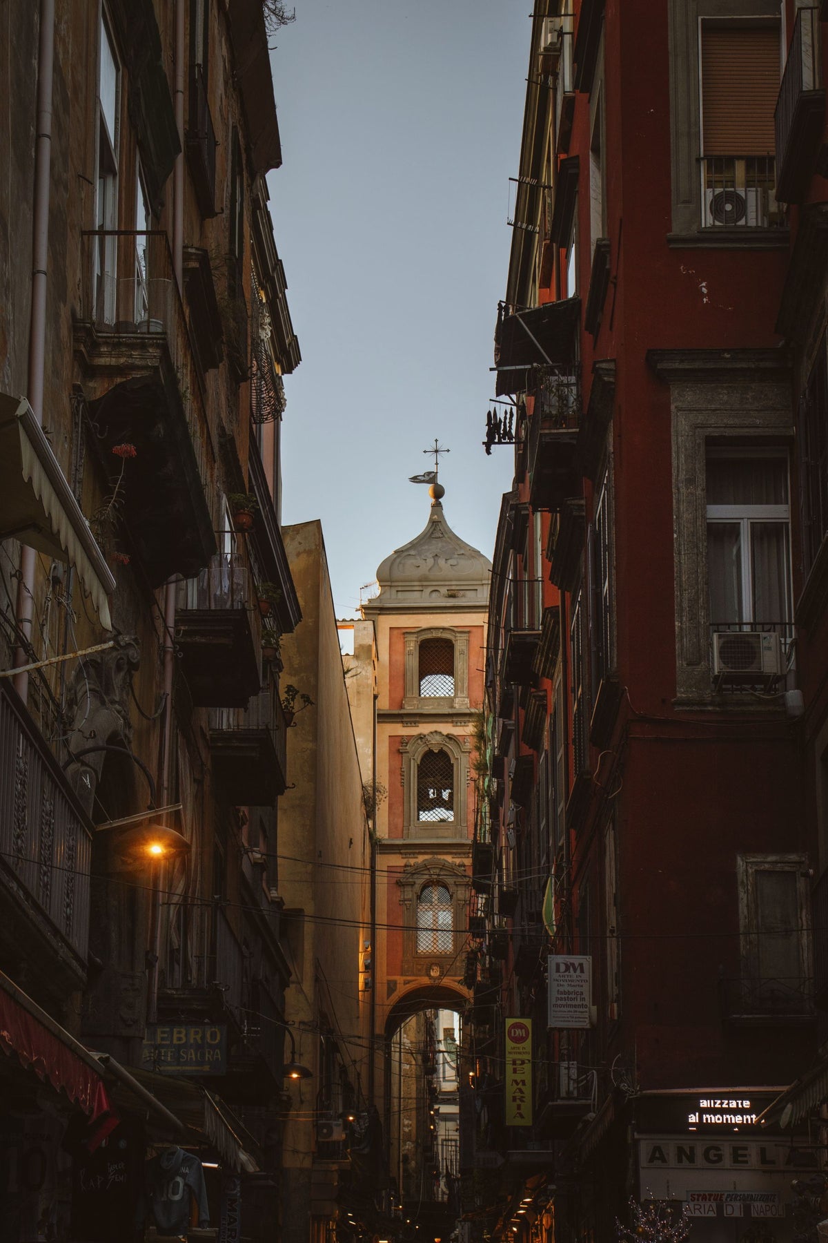 Dusk on Via San Gregorio Armeno