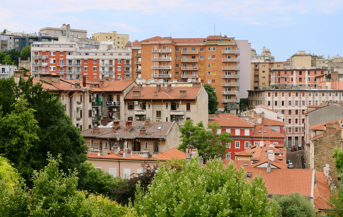 Apartment blocks on the hillside