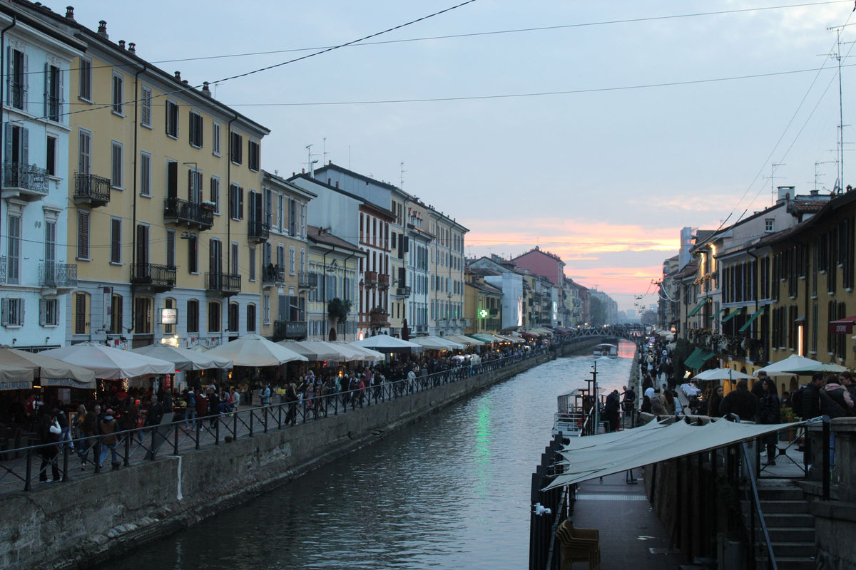 Evening on the Naviglio Grande canal