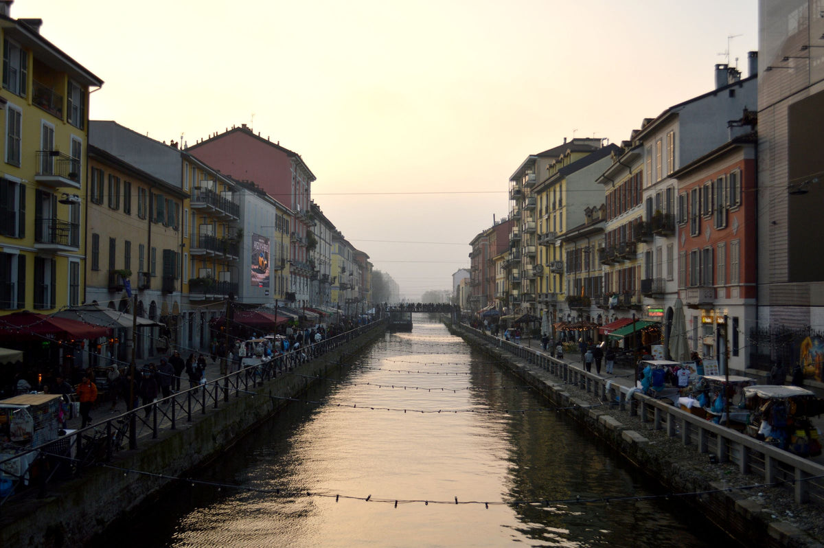 Sunset over the Naviglio Grande