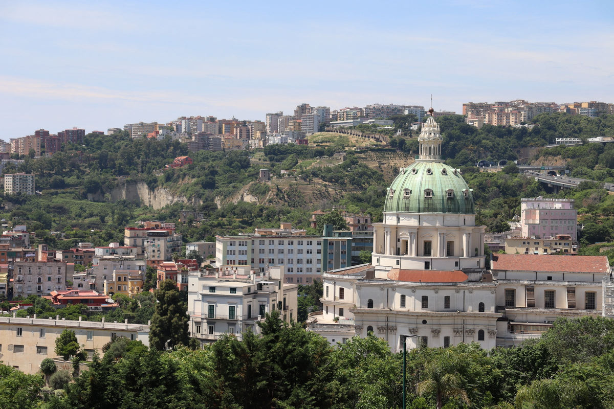 The green dome of the Capodimonte basilica