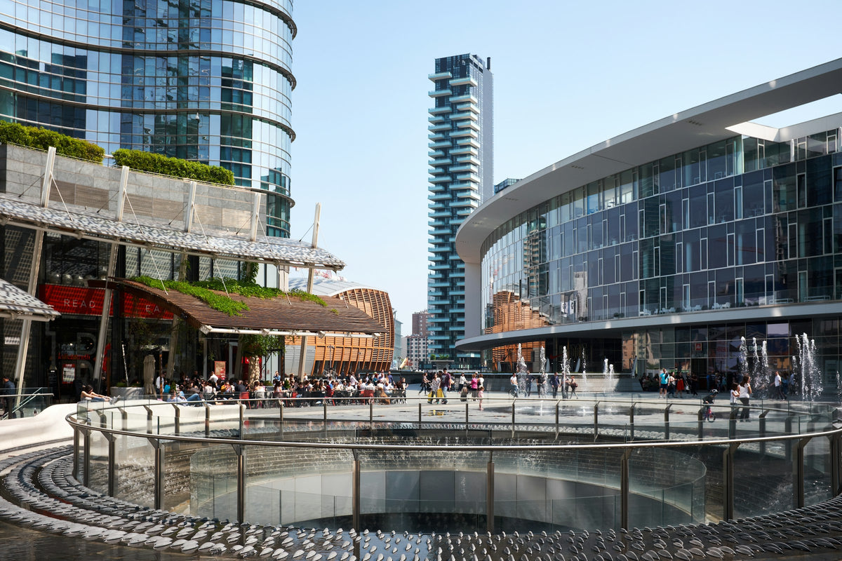 Glass towers around Piazza Gae Aulenti