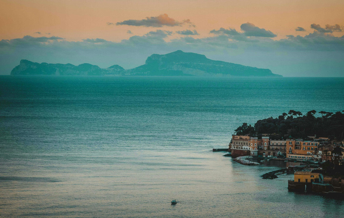 Sunset from Posillipo, with Capri on the horizon