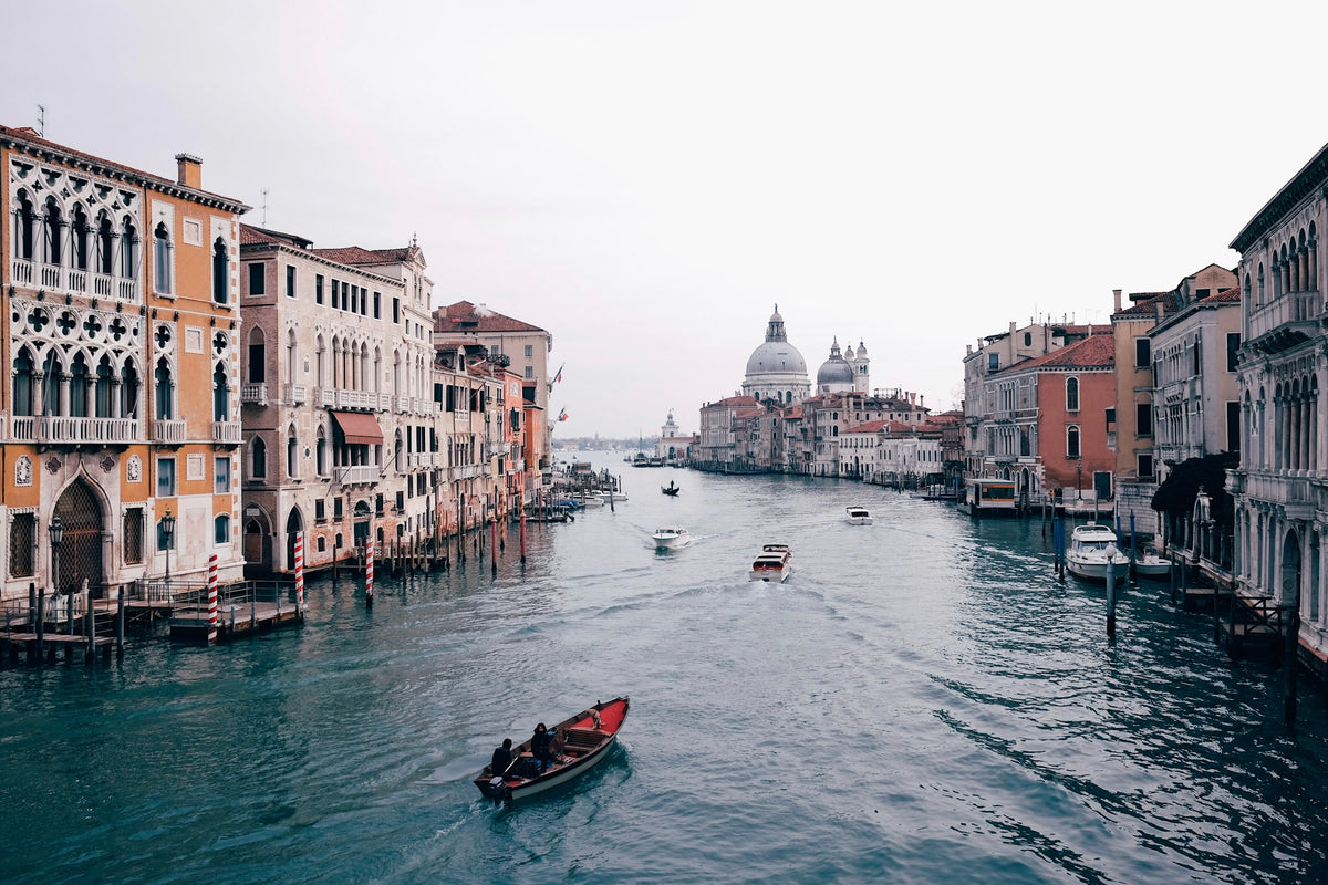 The Grand Canal in Venice towards Santa Maria della Salute