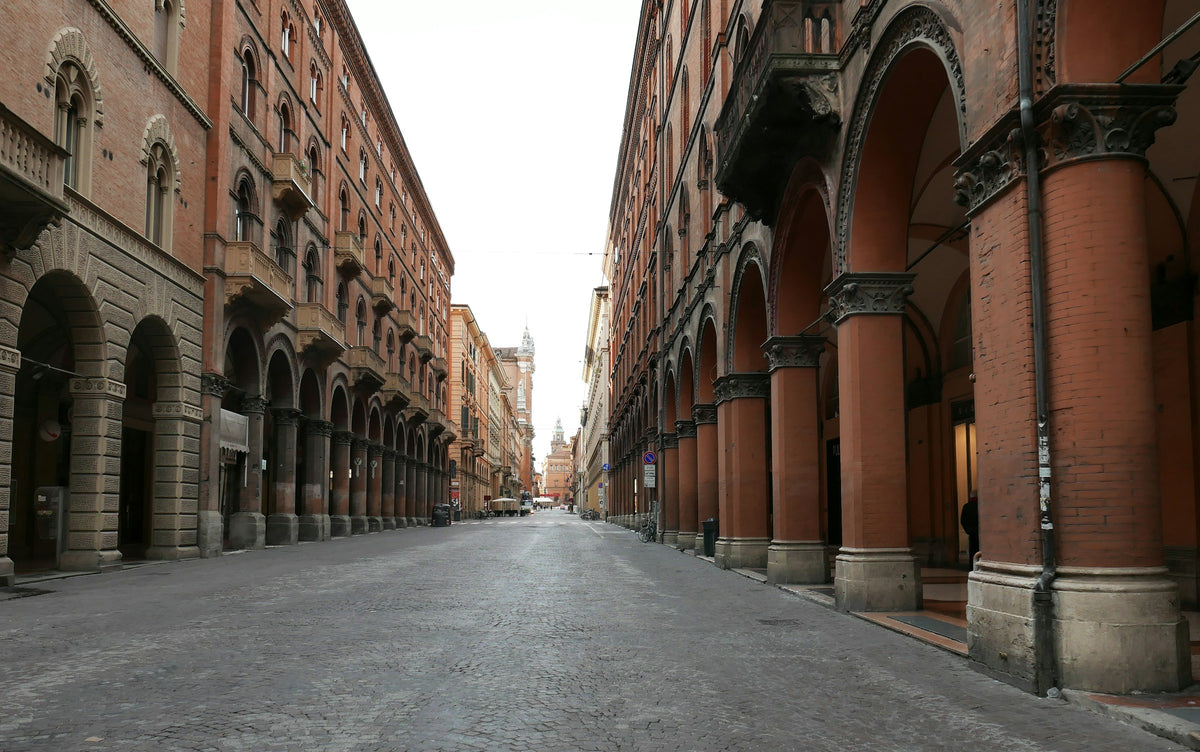 An empty alley in Bologna