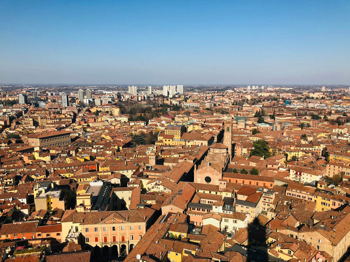 Piazza Maggiore seen from above