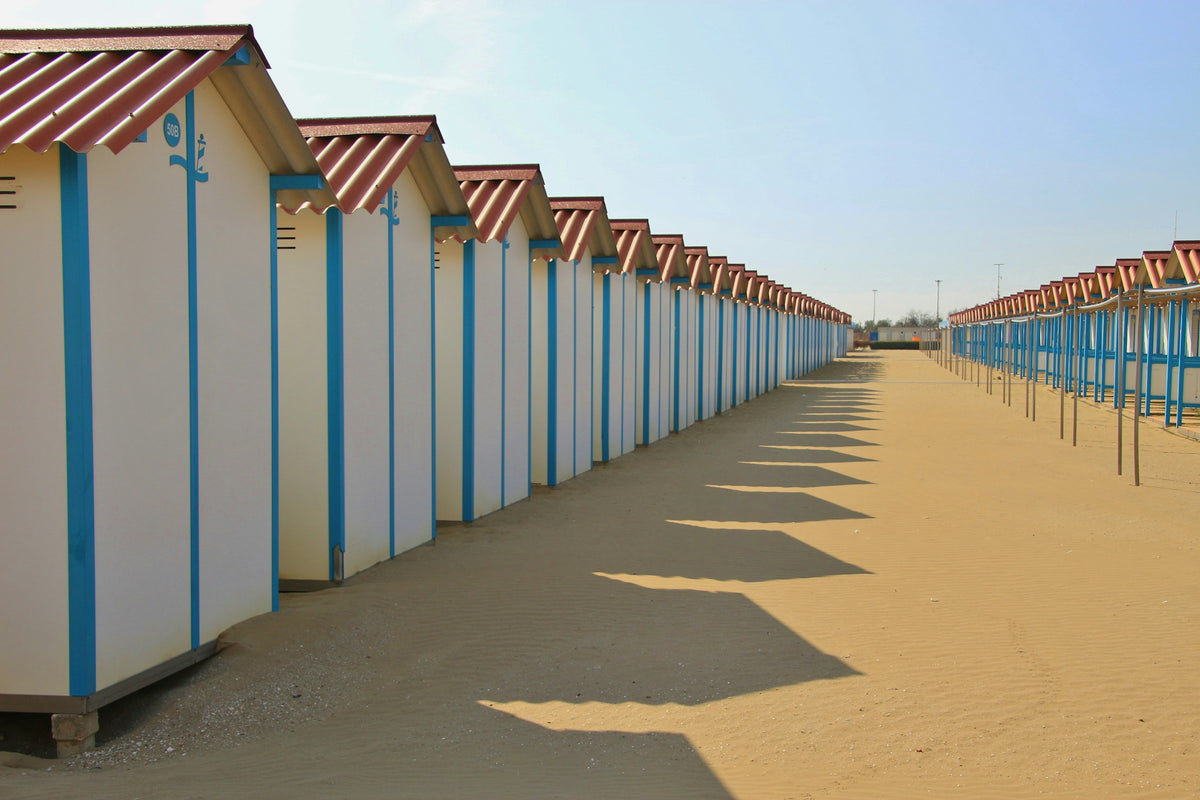 Beach huts on the Lido di Venezia