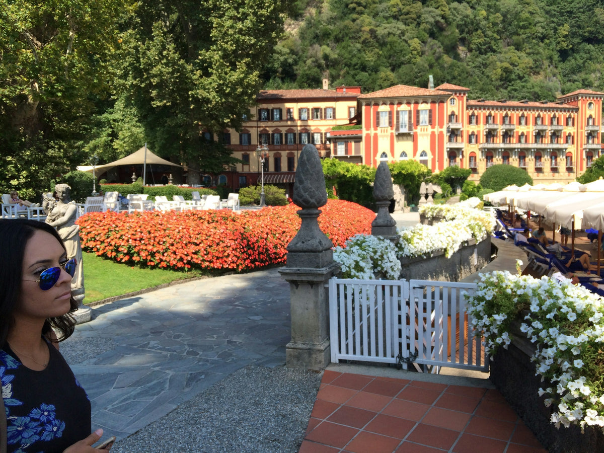 Hotel Villa d'Este among the trees in Cernobbio