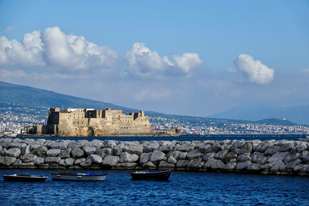 Castel dell'Ovo seen across the bay