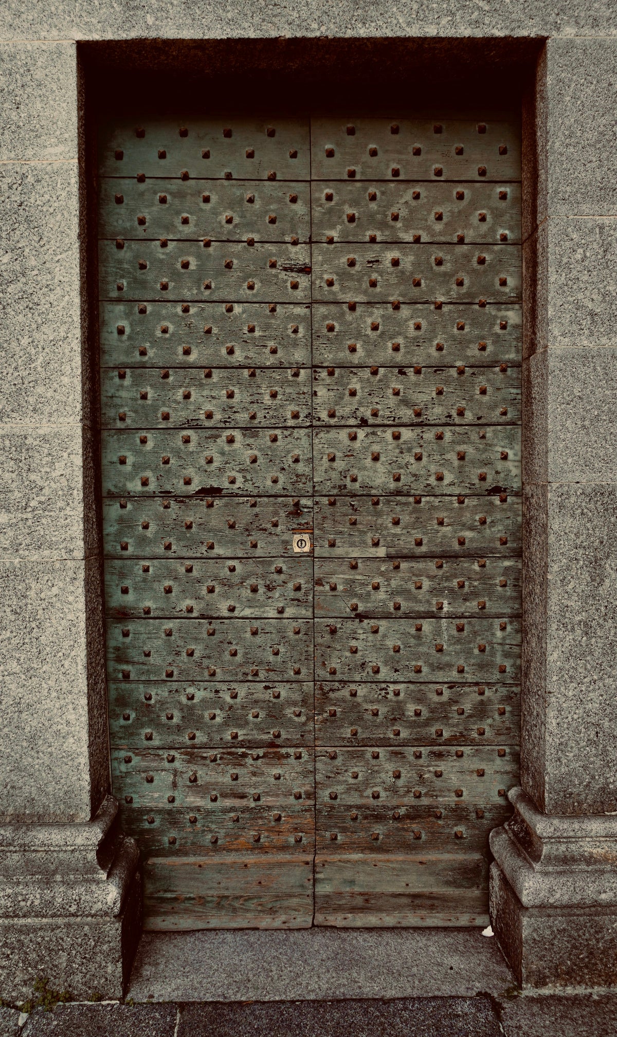 The ancient door of San Fedele