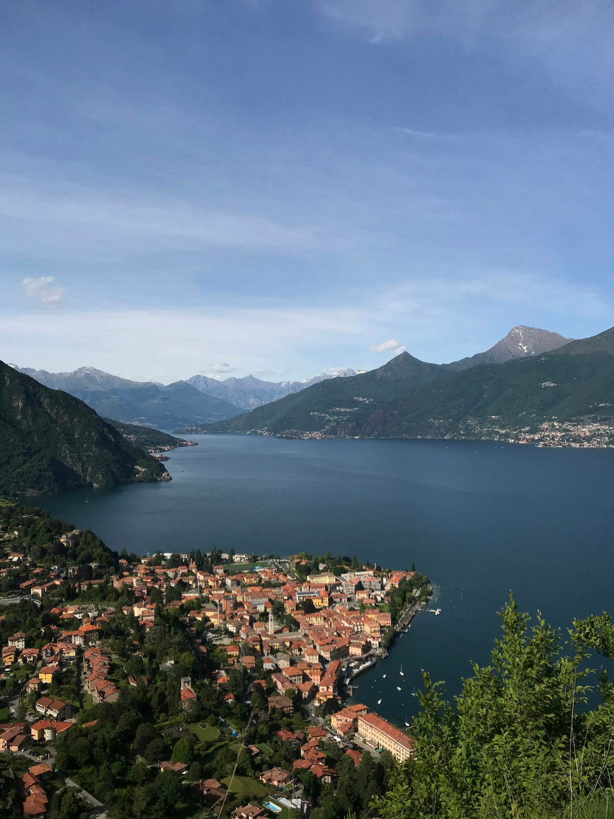Lake Como seen from the Crocetta di Menaggio viewpoint