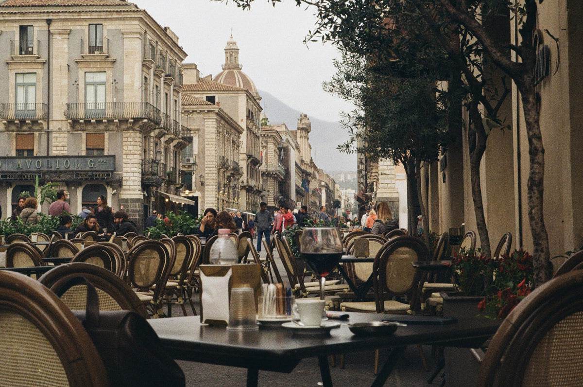 Coffee and people-watching on Via Etnea