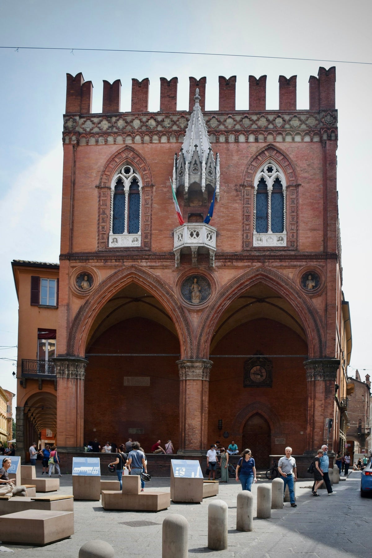 The Loggia della Mercanzia, Bologna's old court of commerce completed in 1391