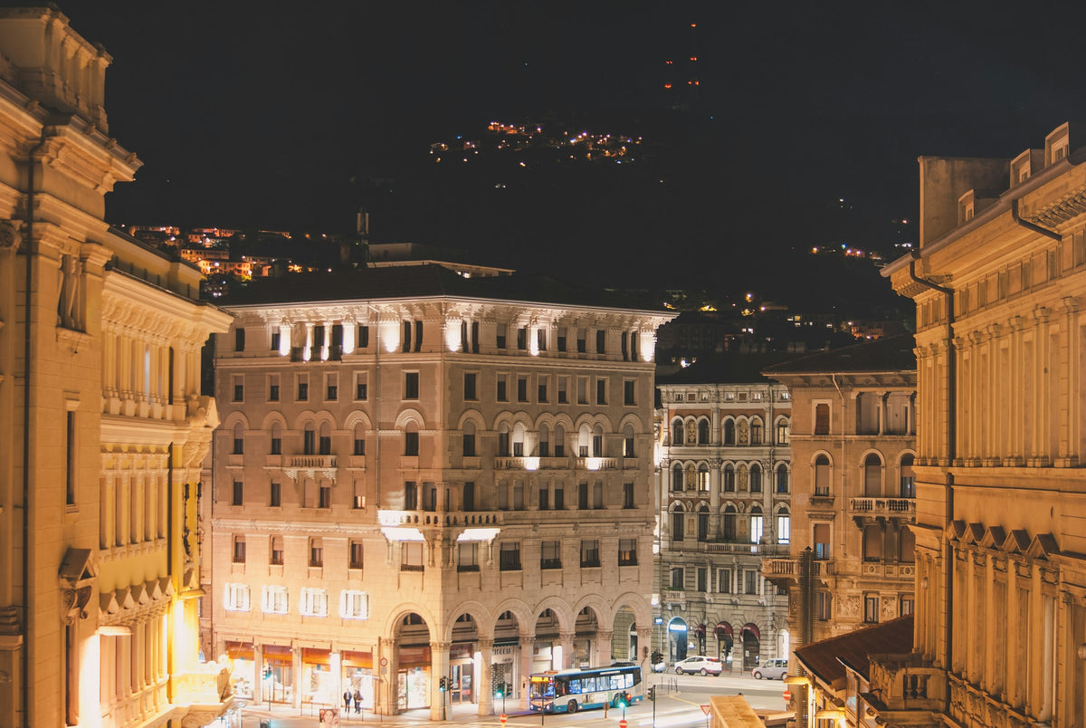 Evening in the city centre