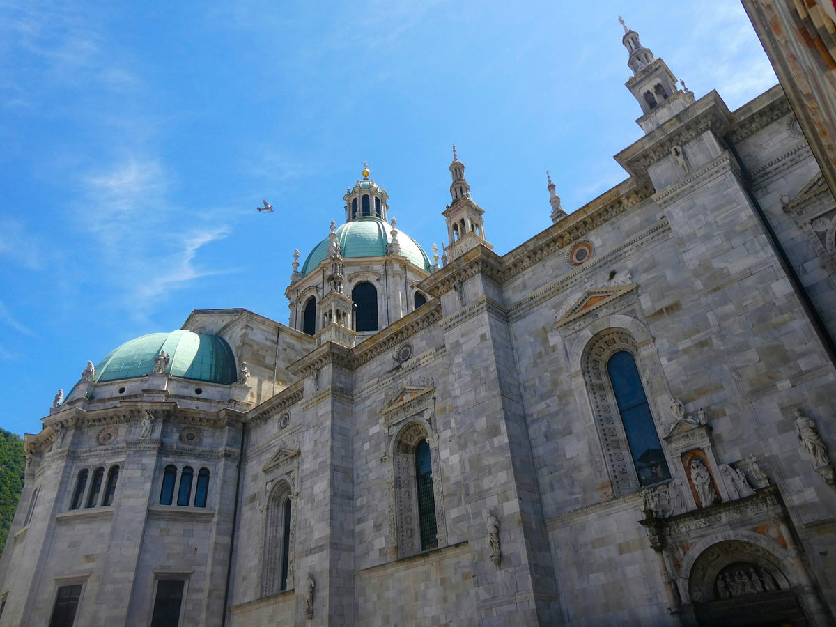 Marble, spires and domes of the cathedral