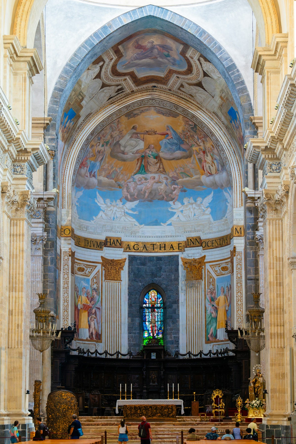 Inside the Cathedral of Sant'Agata