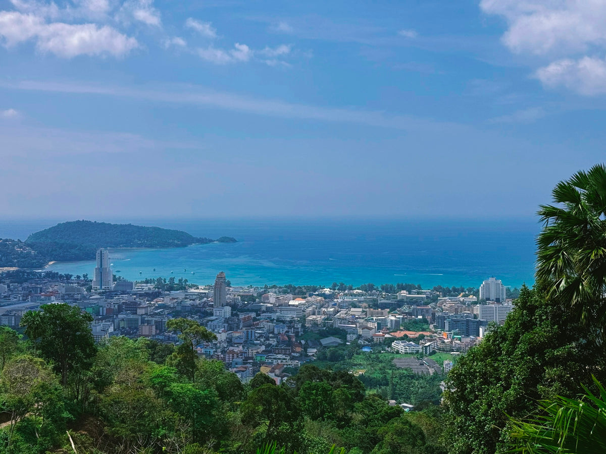 Patong and the Andaman Sea from a forested hillside
