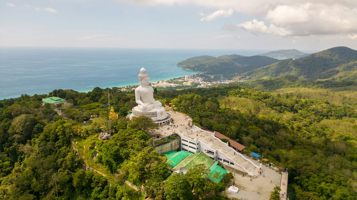 The Big Buddha on the forested Nakkerd Hill ridge