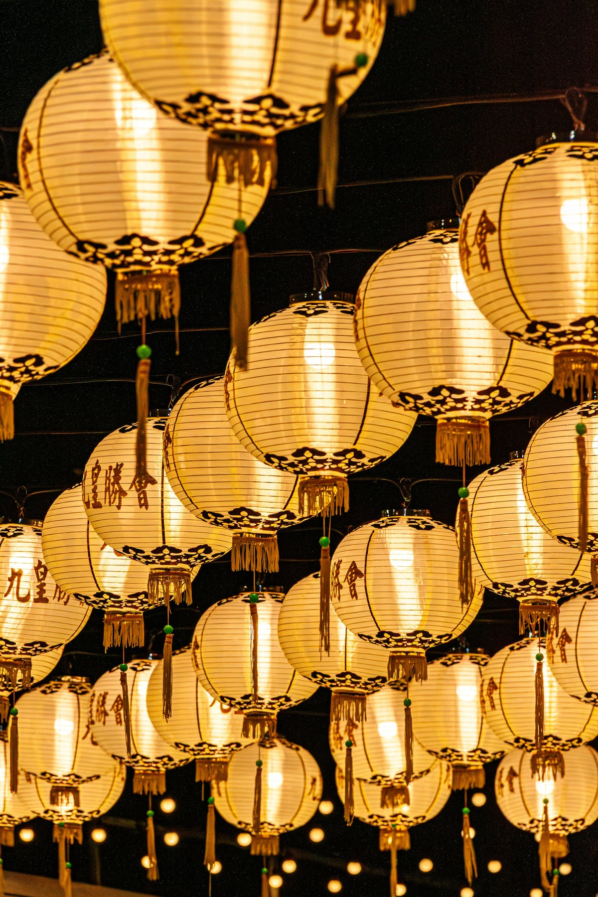 Lanterns over the Sunday Walking Street market (Lard Yai), Phuket Old Town