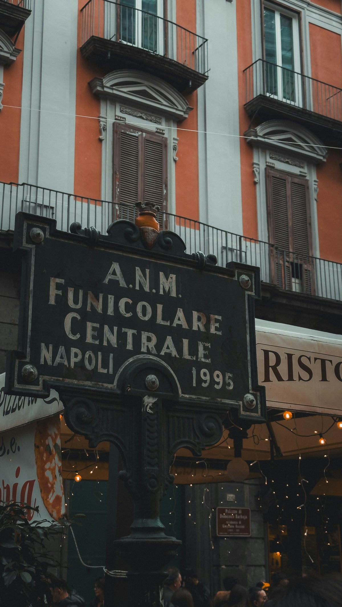The sign of the Funicolare Centrale