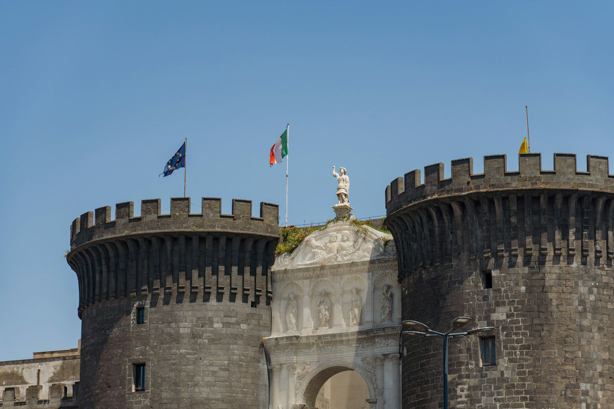 The towers and marble arch of the Maschio Angioino