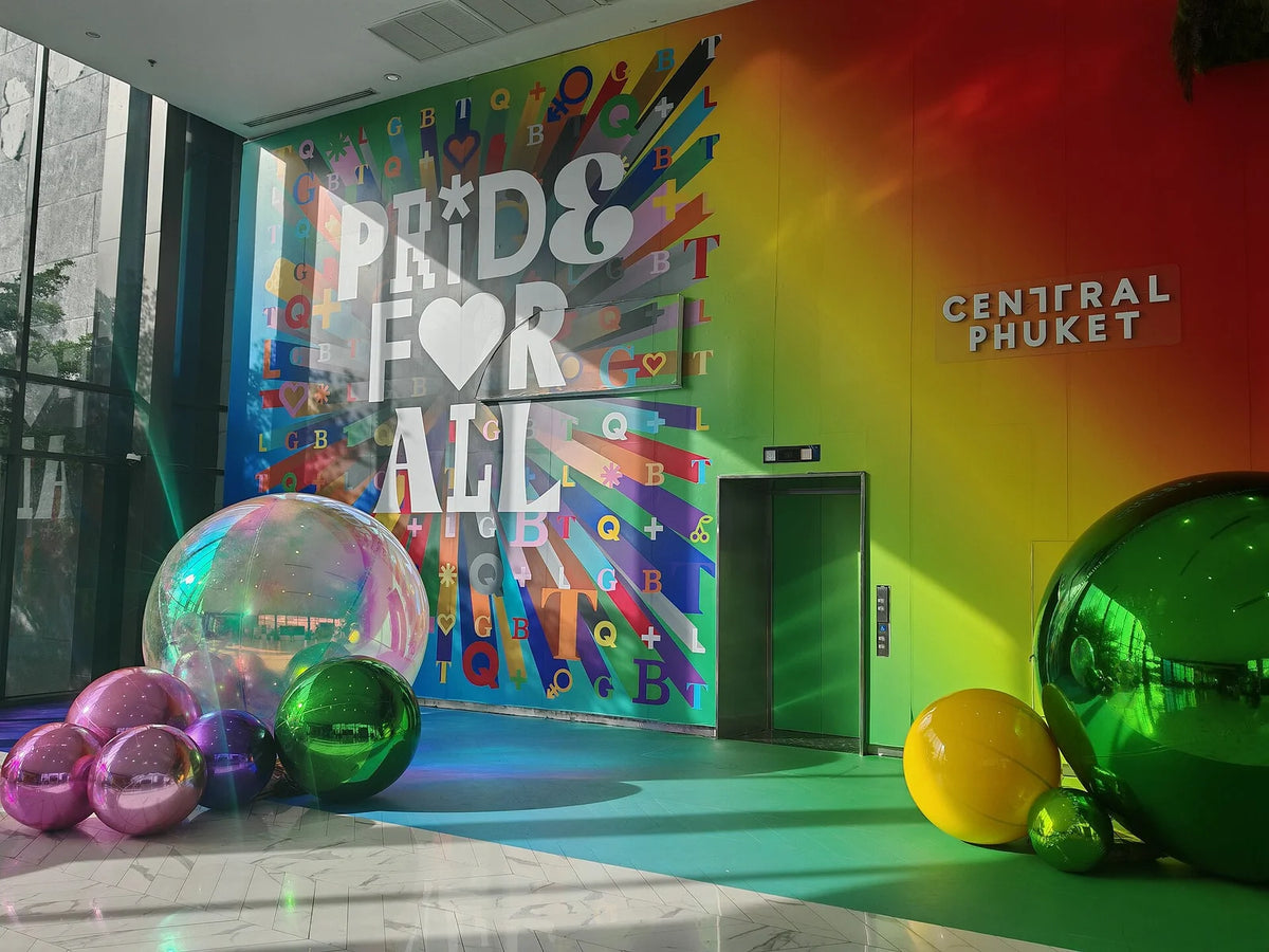 A seasonal display inside the Central Phuket shopping centre