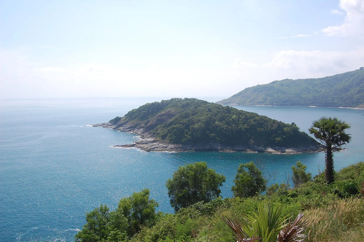 The wooded headland of Laem Promthep above the Andaman Sea