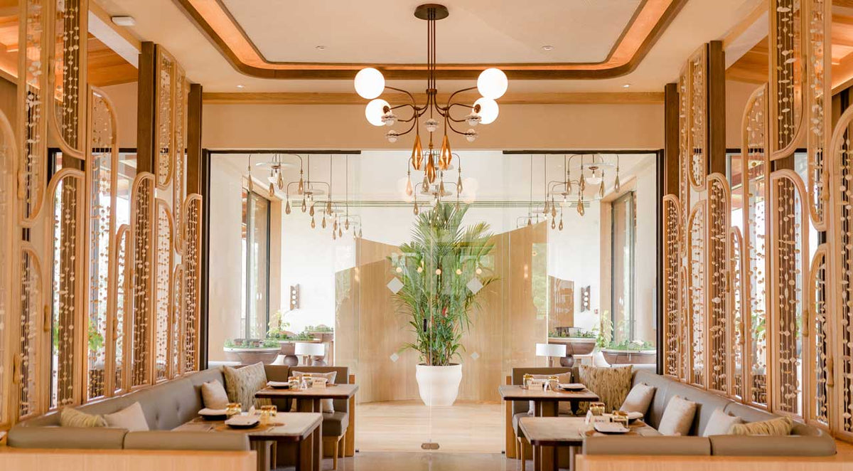 Lounge seating with timber screens at JAMPA