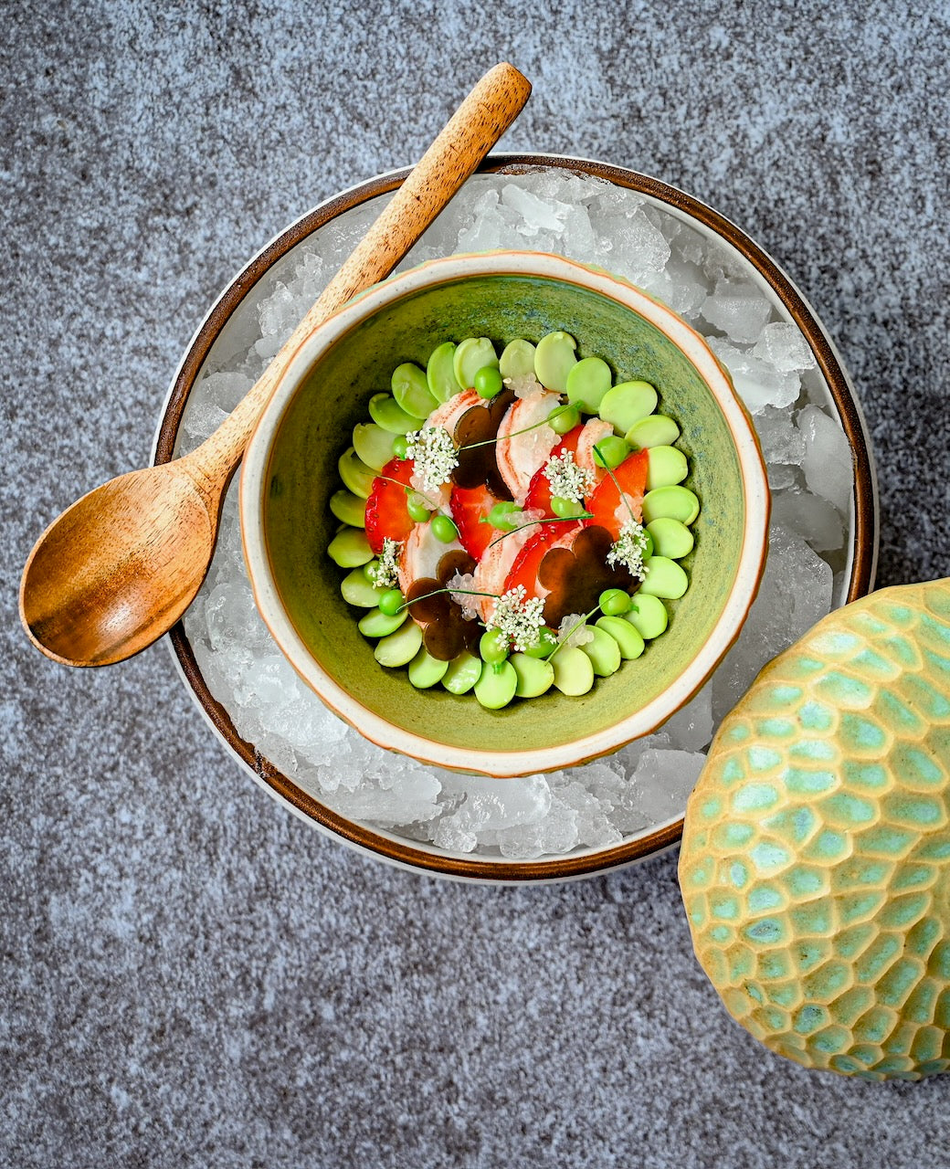 Phuket lobster with edamame, strawberry and tomato at L'Arôme by the Sea